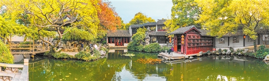 同里古鎮(zhèn)秋色醉人。