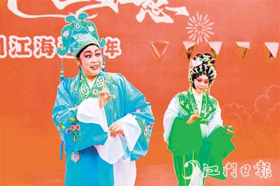 大年初六，粵劇專場演出在下沙公園開鑼。