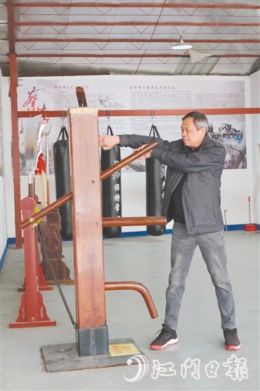 陳忠杰堅持每日練拳。