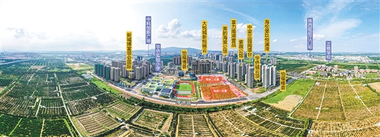 位于新會(huì)區(qū)的樞紐新城厚德路北側(cè)、新會(huì)華僑實(shí)驗(yàn)小學(xué)東側(cè)地塊（地塊一）和樞紐新城今華路南側(cè)、新會(huì)華僑實(shí)驗(yàn)小學(xué)東北側(cè)地塊（地塊二）。